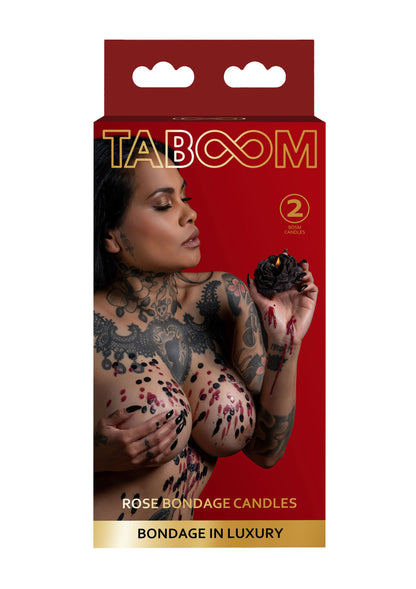 17177 taboom bondage in luxury rose japanese drip candle 2pcs