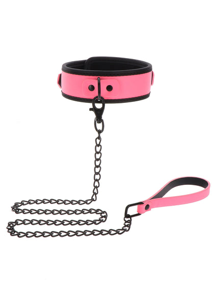 17204 taboom glow in the dark collar and chain leash