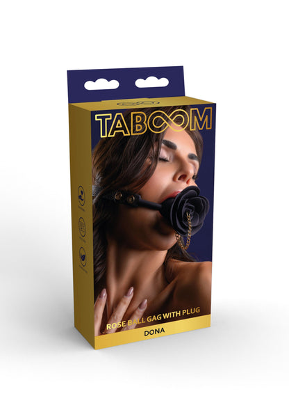 17310 taboom dona rose ball gag with plug