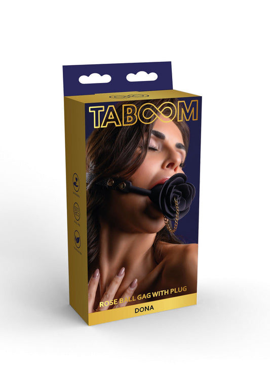 17310 taboom dona rose ball gag with plug