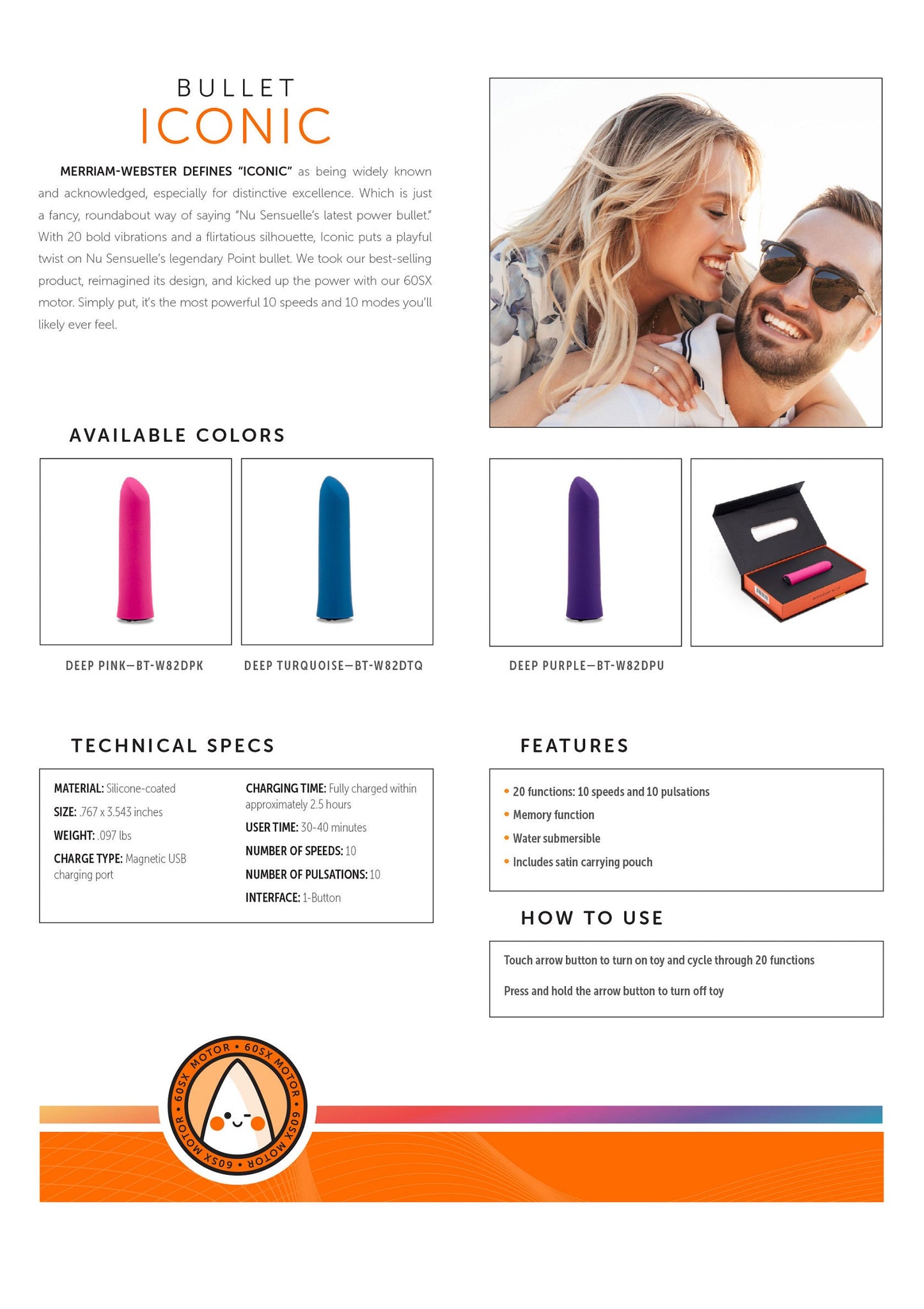 17524 nu sensuelle iconic bullet