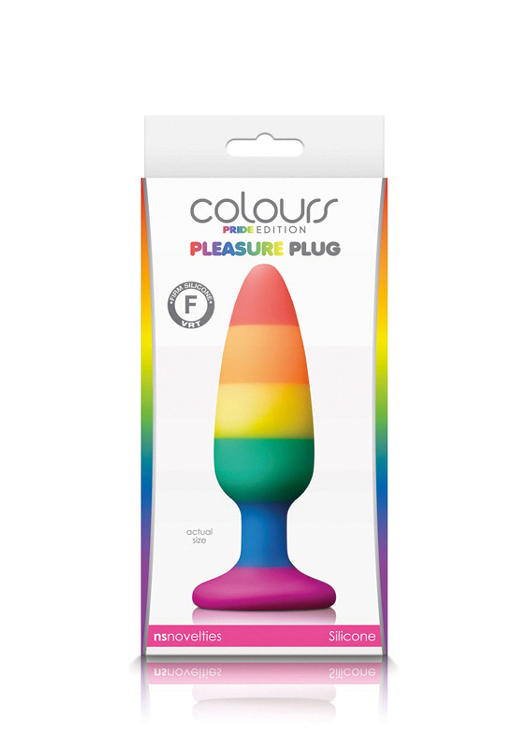 18133 ns novelties colours pleasure plug rainbow medium