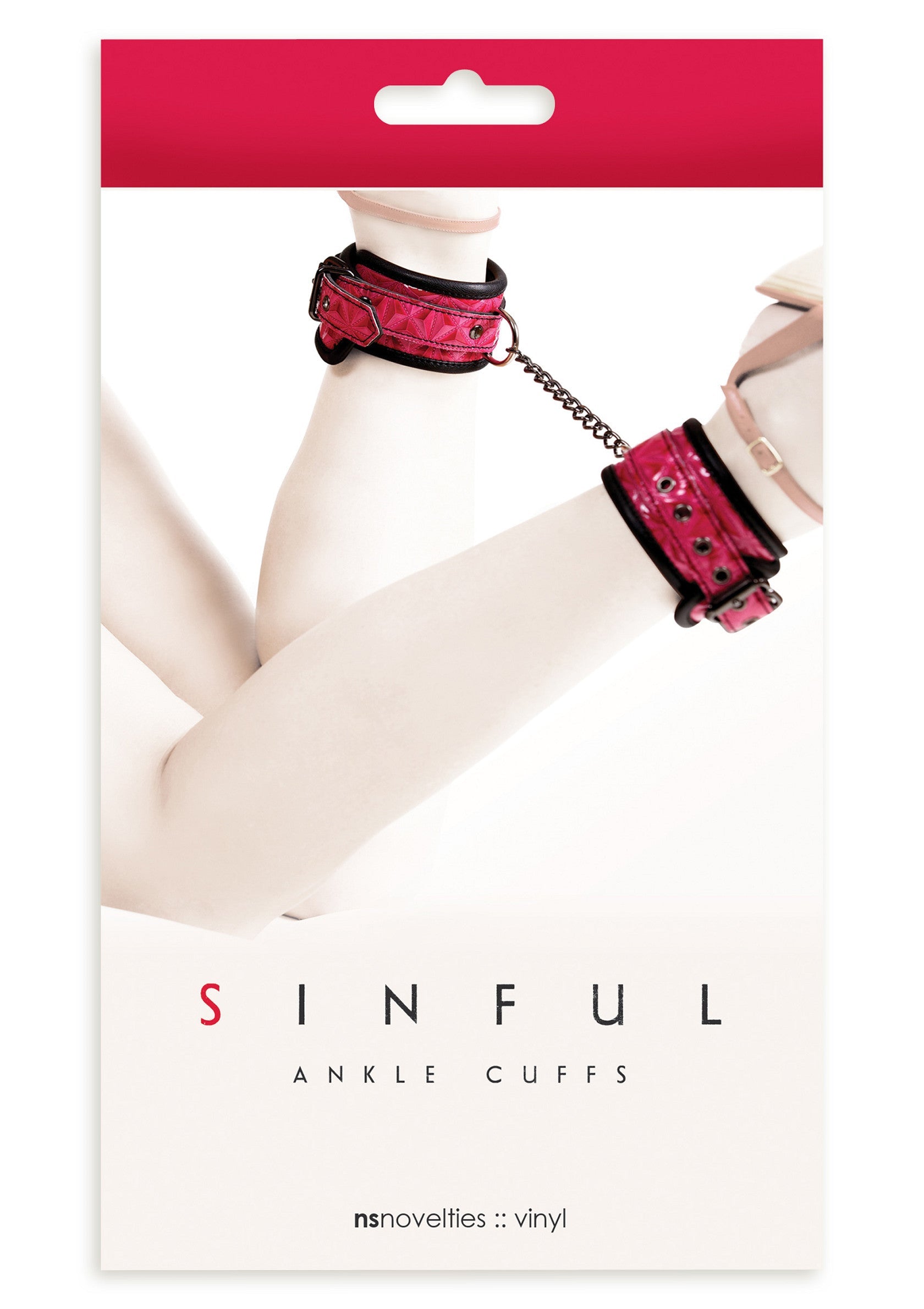 18465 ns novelties sinful ankle cuffs