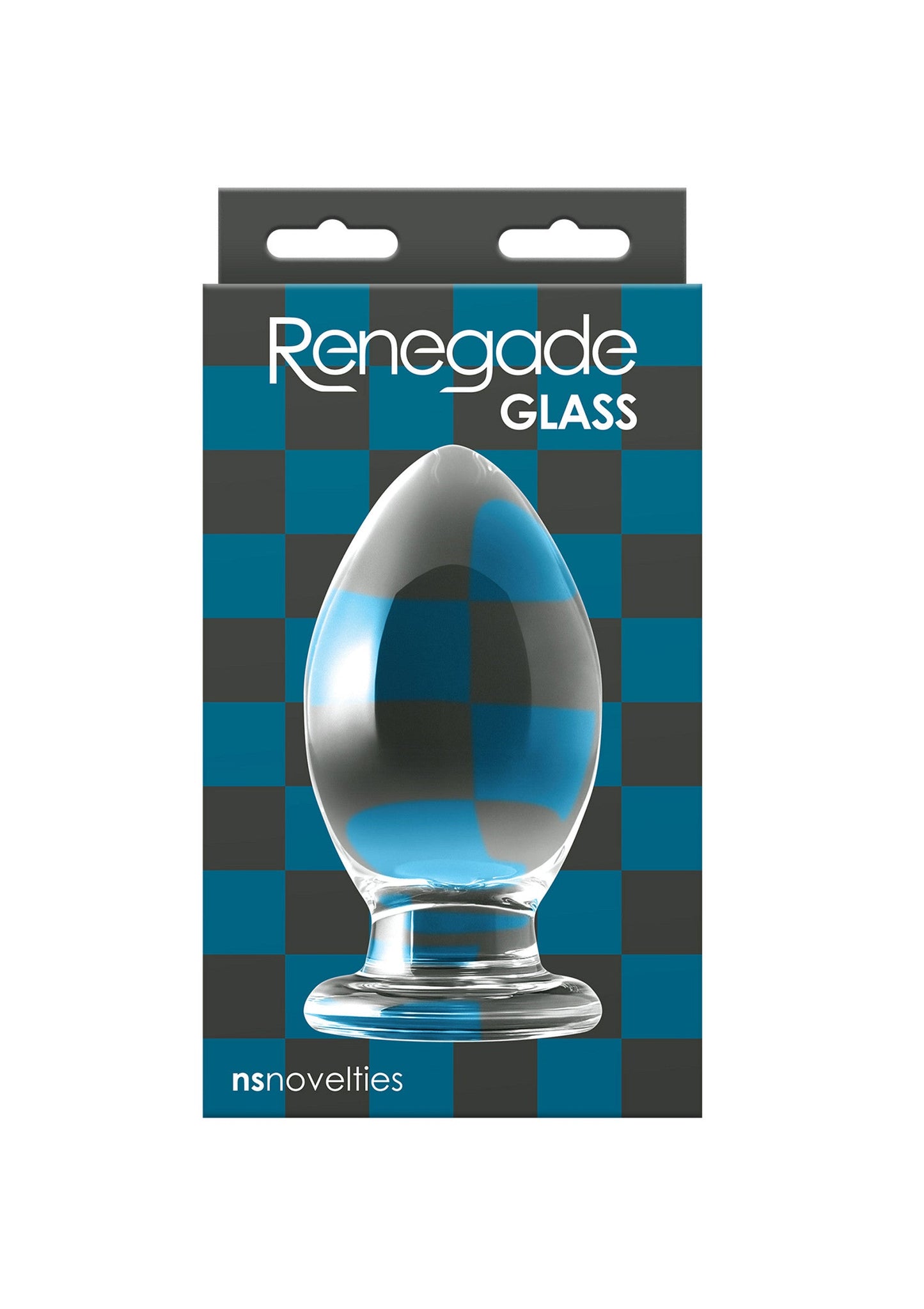 18640 ns novelties renegade bishop glass buttplug