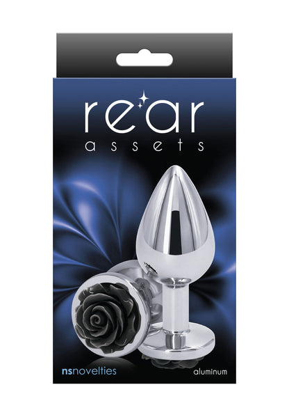 18821 ns novelties rear assets rose buttplug medium