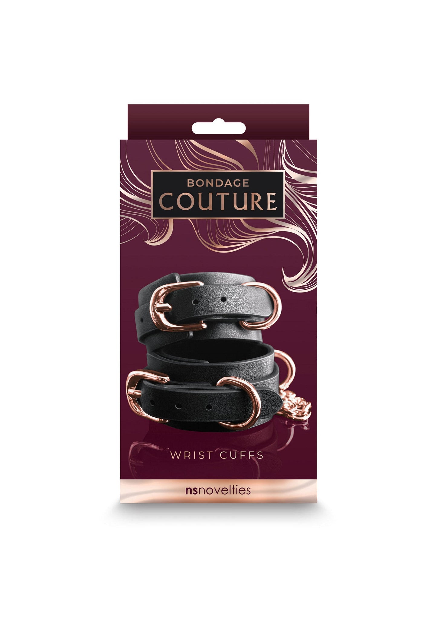 18831 ns novelties bondage couture bondage couture wrist cuffs