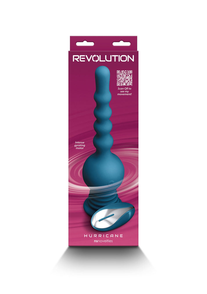 Revolution Hurricane. Rotierender Silikon-Vibrator mit starkem Motor, flexiblem Design und Akku. 27,3 cm Länge, wiederaufladbar und spritzwassergeschützt. Exklusive bei RaiX Shop Konstanz kaufen