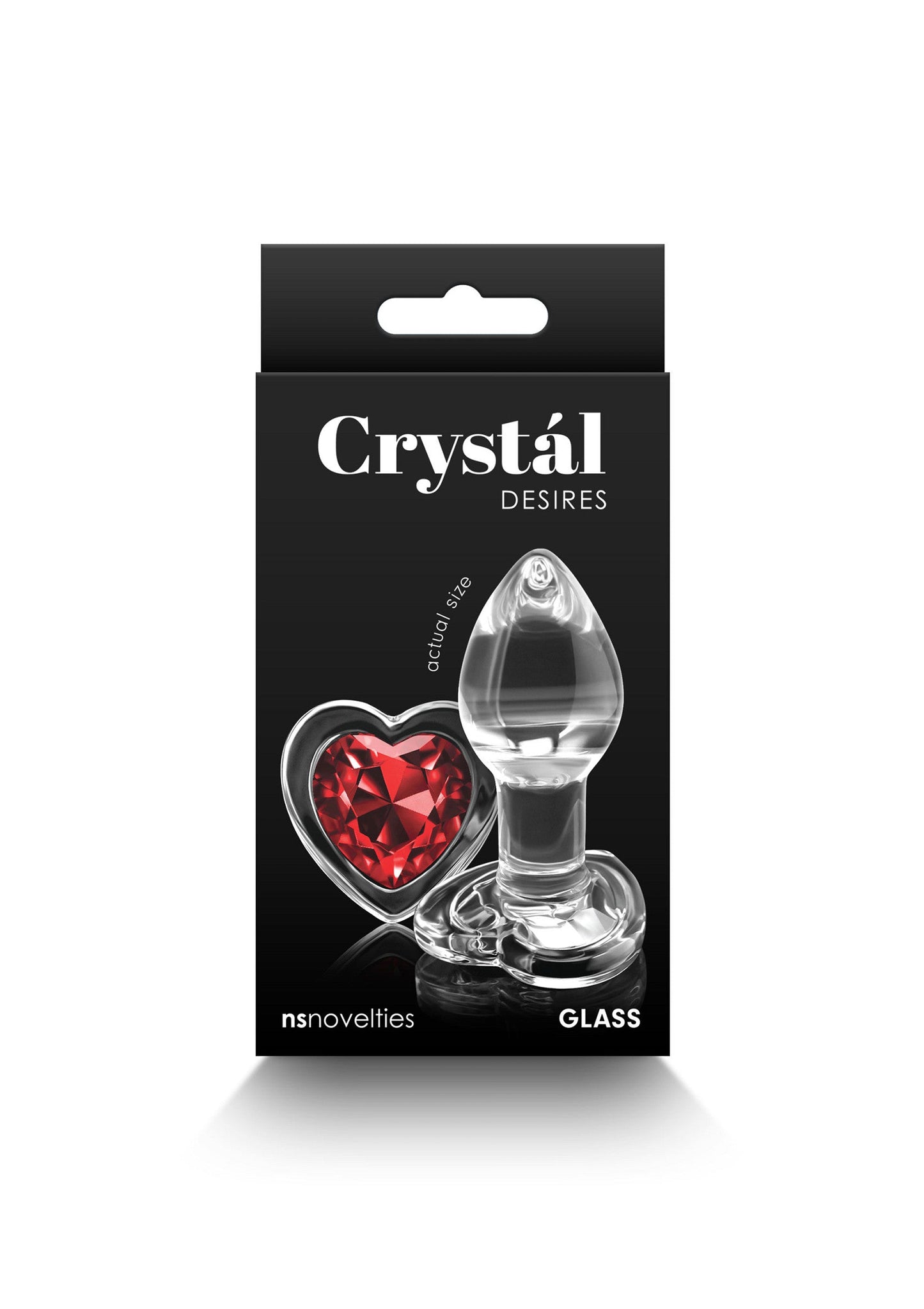 19101 ns novelties crystal crystal desires red heart s