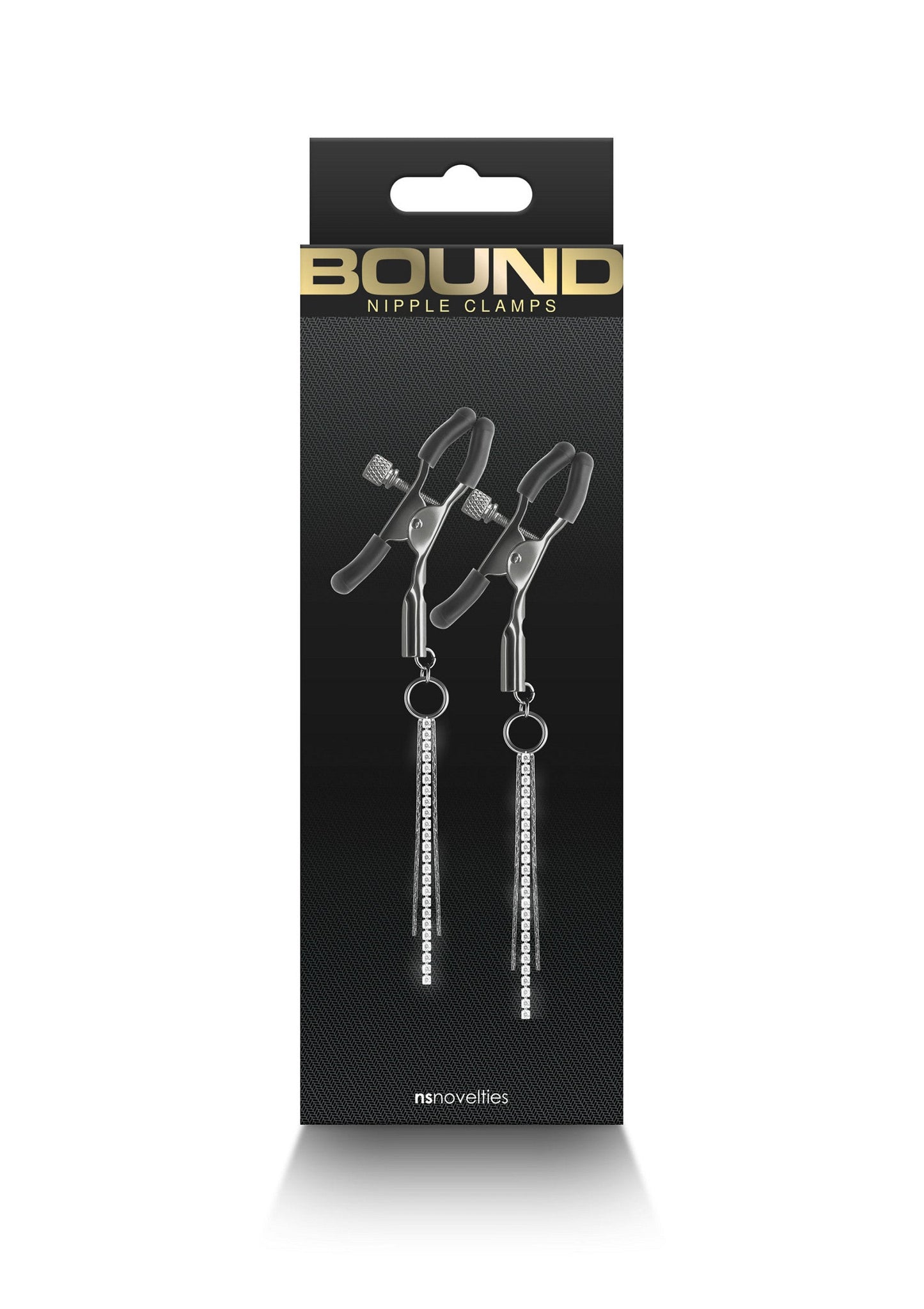 19190 ns novelties bound nipple clamps d3