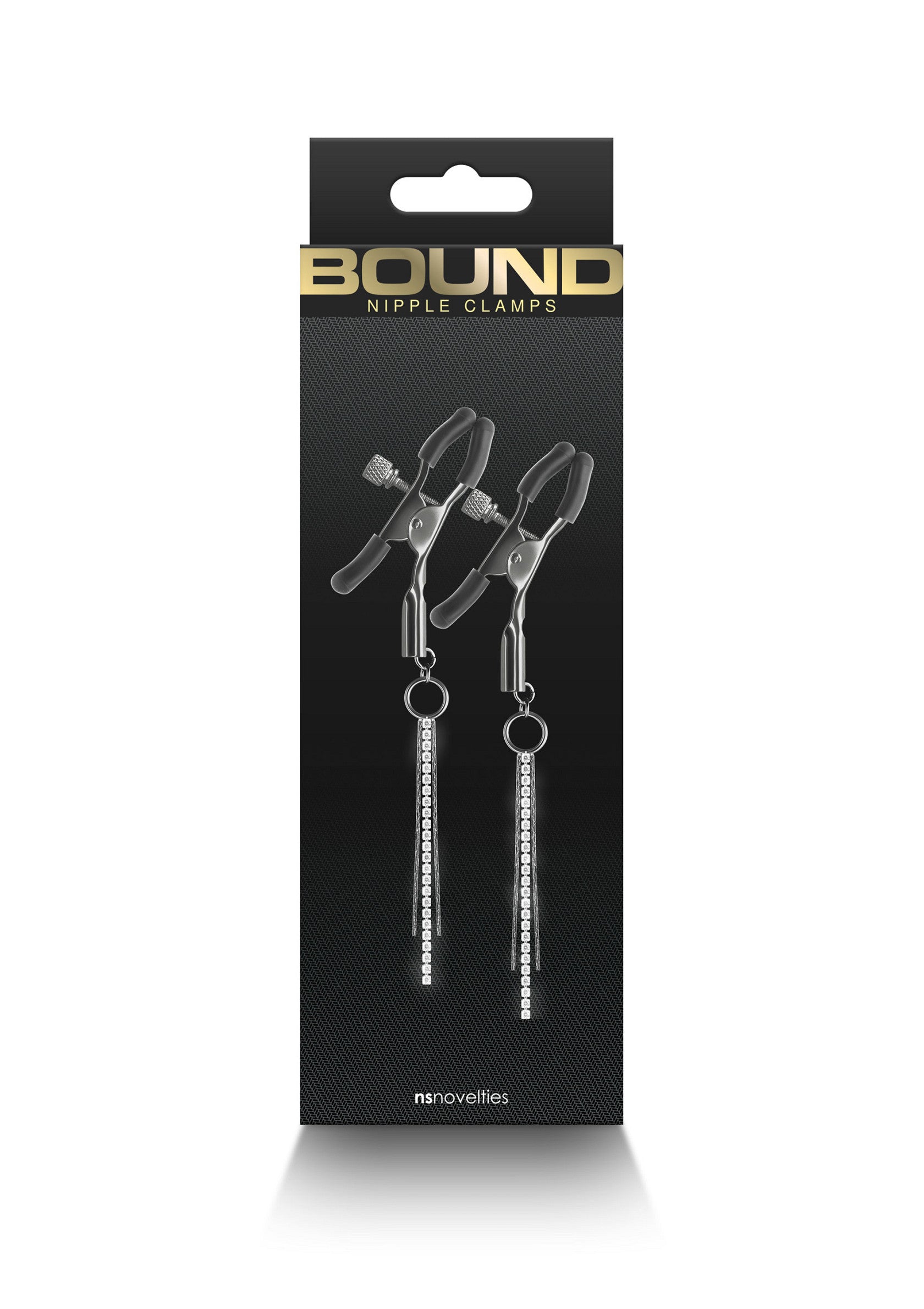 19190 ns novelties bound nipple clamps d3