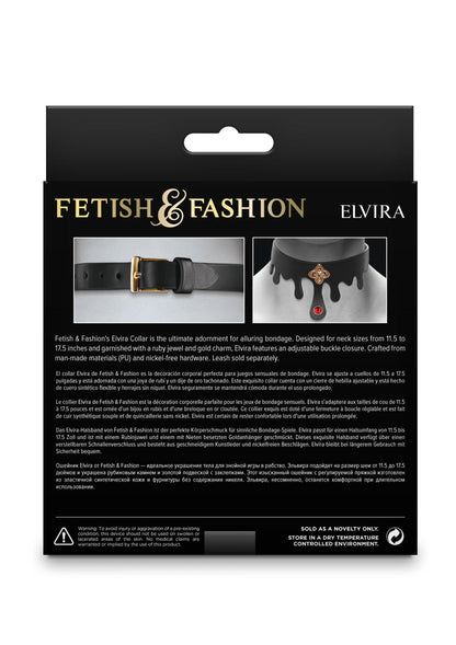 19234 ns novelties fetish fashion elvira collar
