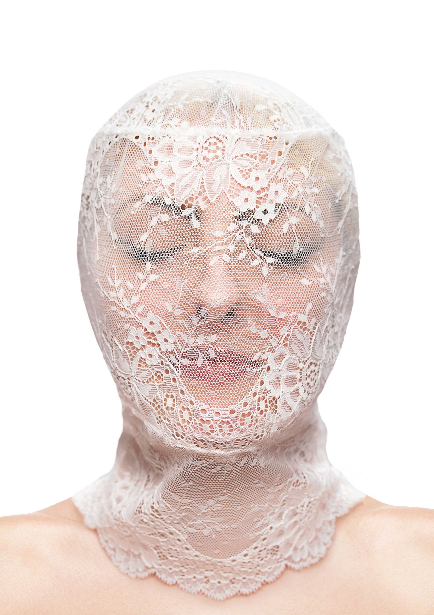 19240 ns novelties fetish fashion lace hood