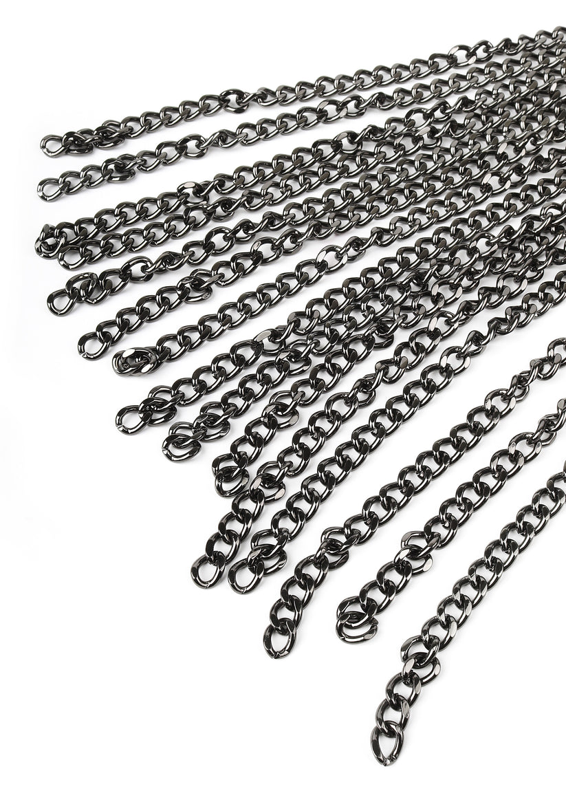 Echtleder Kettenpeitsche Chain Whip 11 20009 BLACK 05
