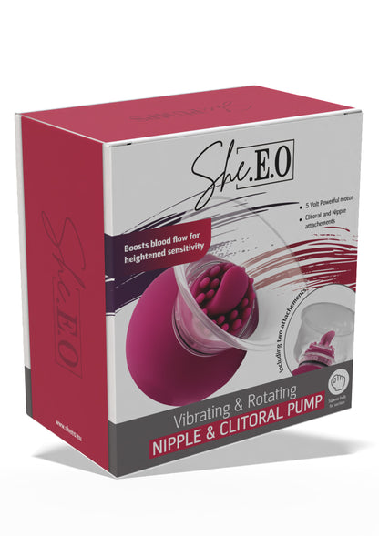 Vibrating & Rotating Nipple & Clitoral Pump