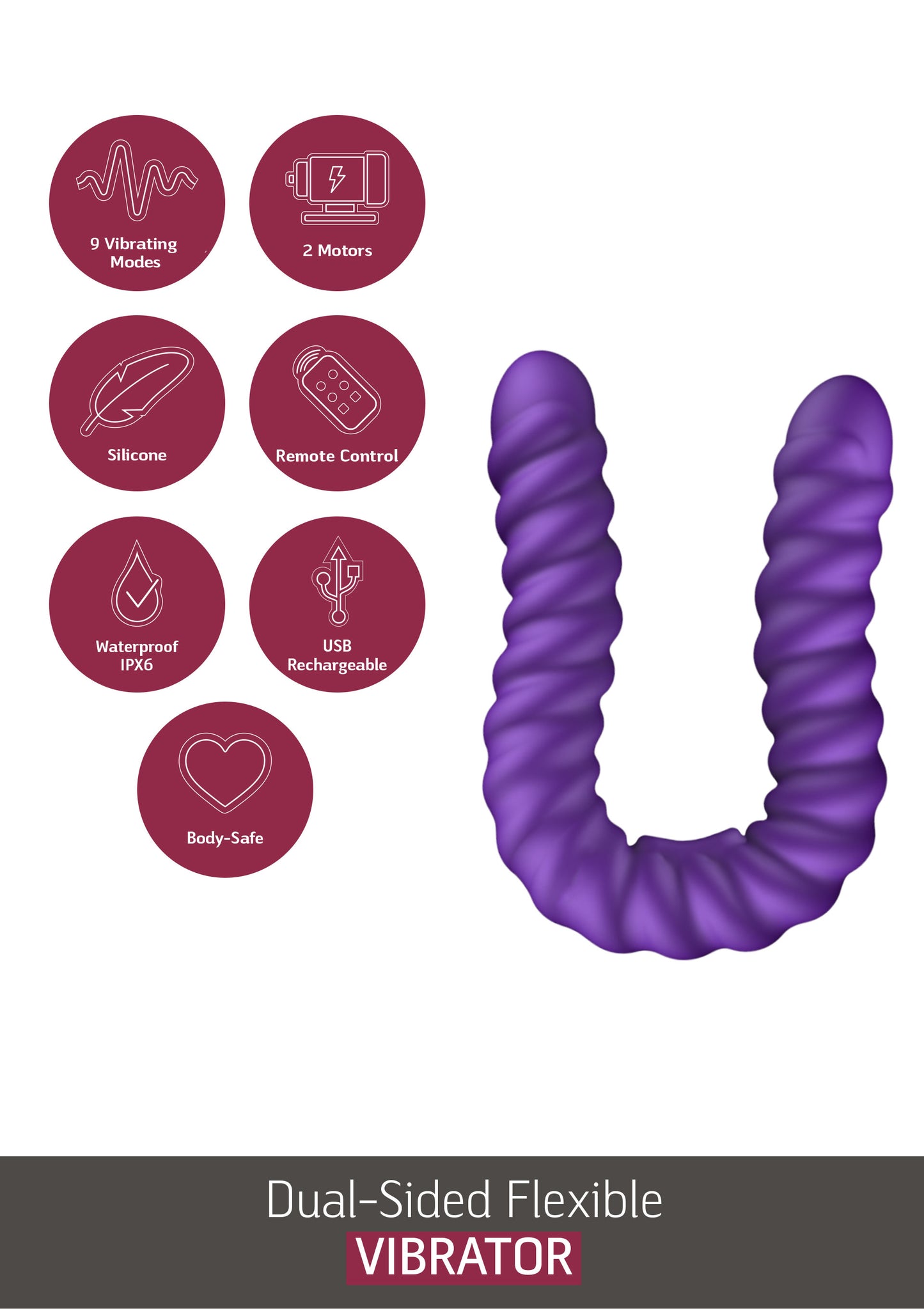 Dual-Sided Flexible Vibrator