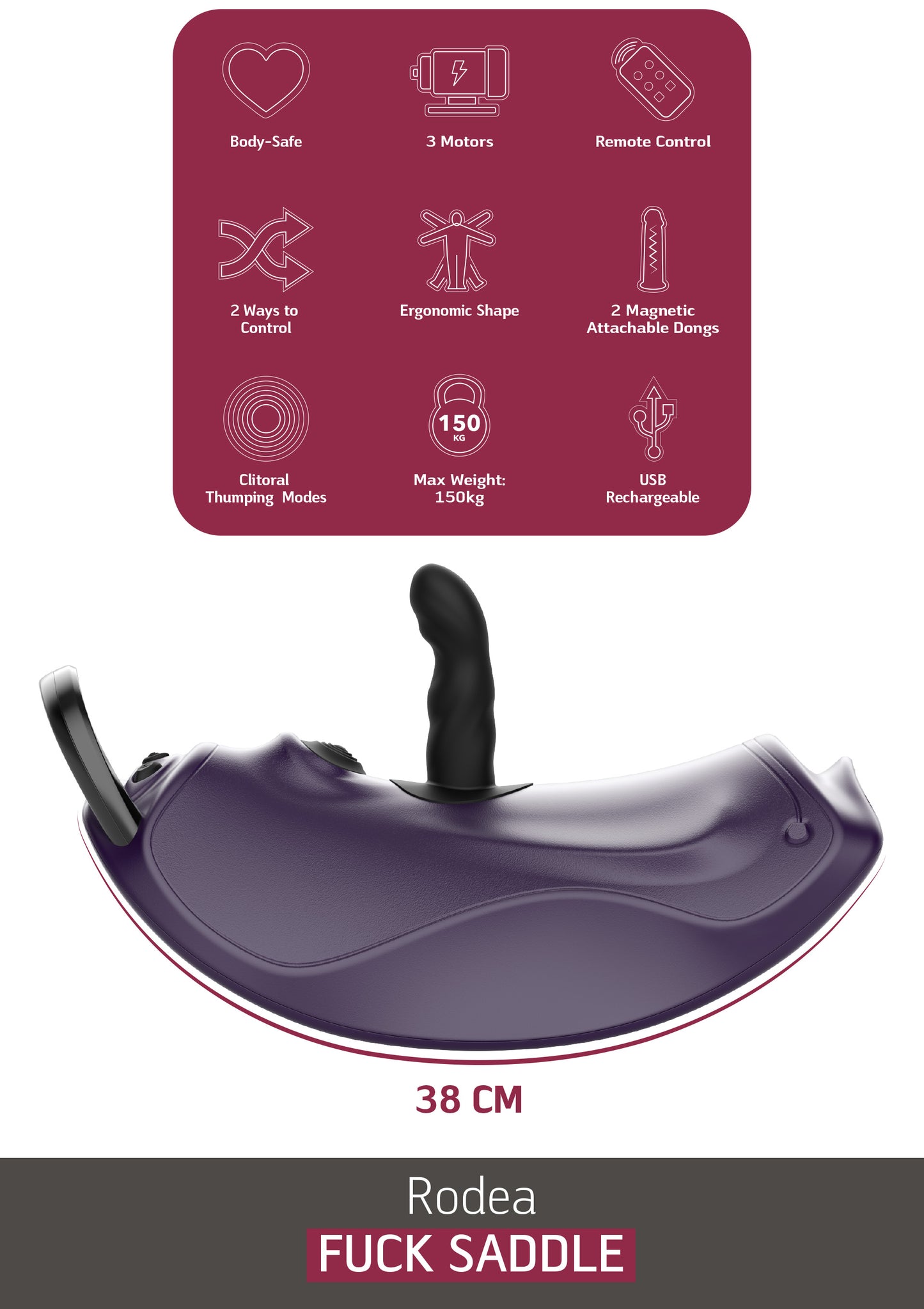 Rodea Fuck Seat including 2 Attachments
