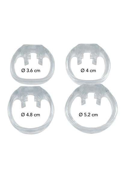 Clear Control Cock Cage Long