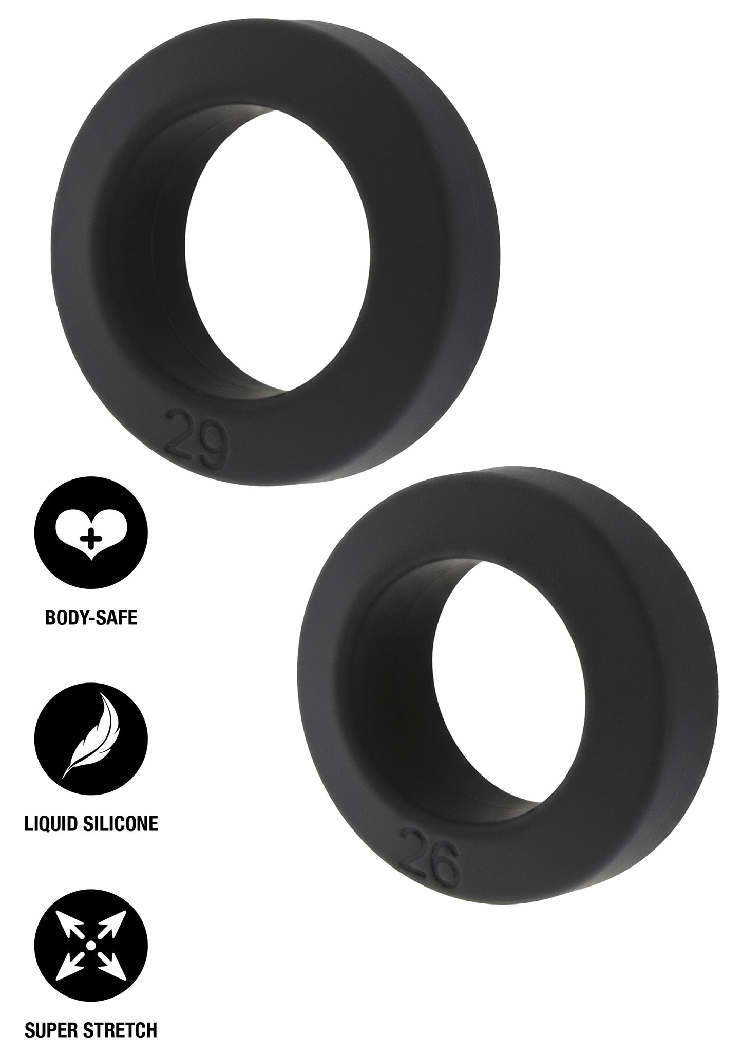 Double Stackers C-Rings 2 Pcs Set M