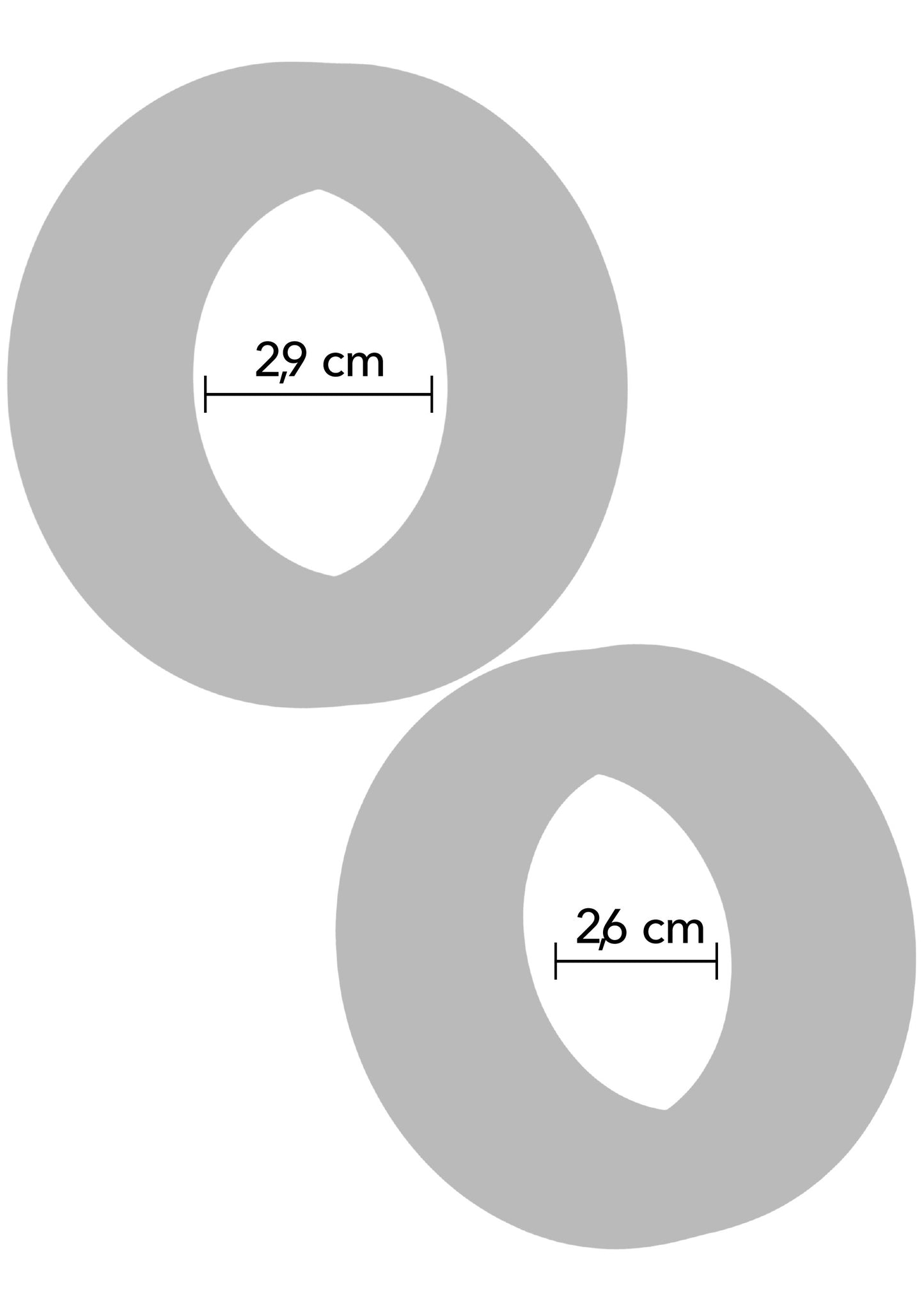 Double Stackers C-Rings 2 Pcs Set M