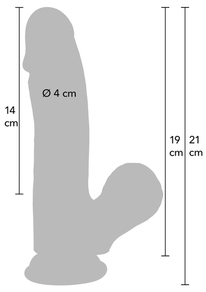 Realistic Dildo Liquid Silicone 19 cm