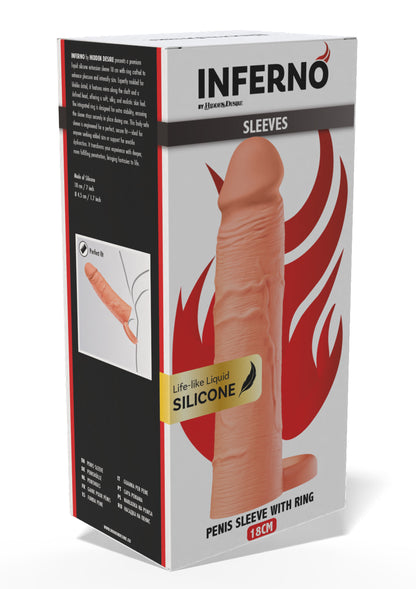 Penis Sleeve Liquid Silicone Ring 18 cm