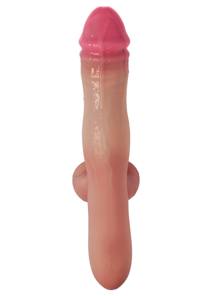 Pierced Punisher Vibrating Dildo Liquid Silicone