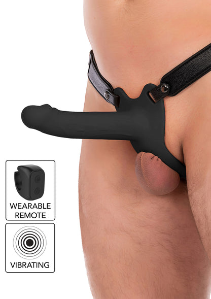 Hollow Penis Strapon Vibrating 18cm