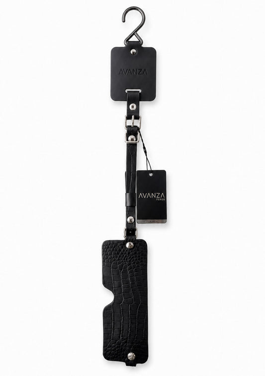 Croc-Embossed Blindfold