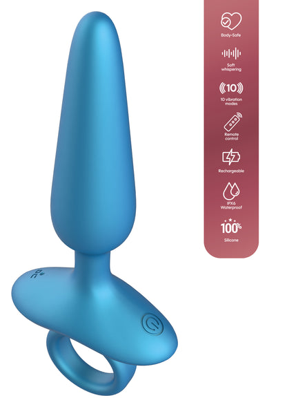 Slim Anal Plug Vibrating + Remote