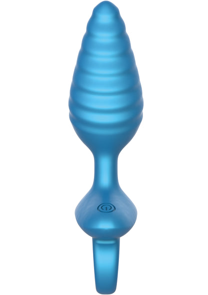 Ribbed Anal Plug Vibrating + Remote
