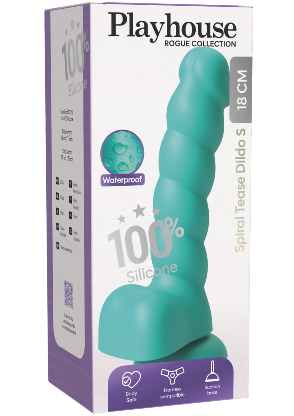 Spiral Tease Dildo Silicone S