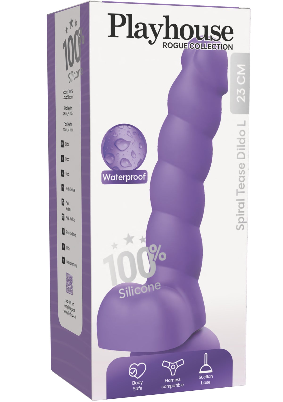 Spiral Tease Dildo Silicone L