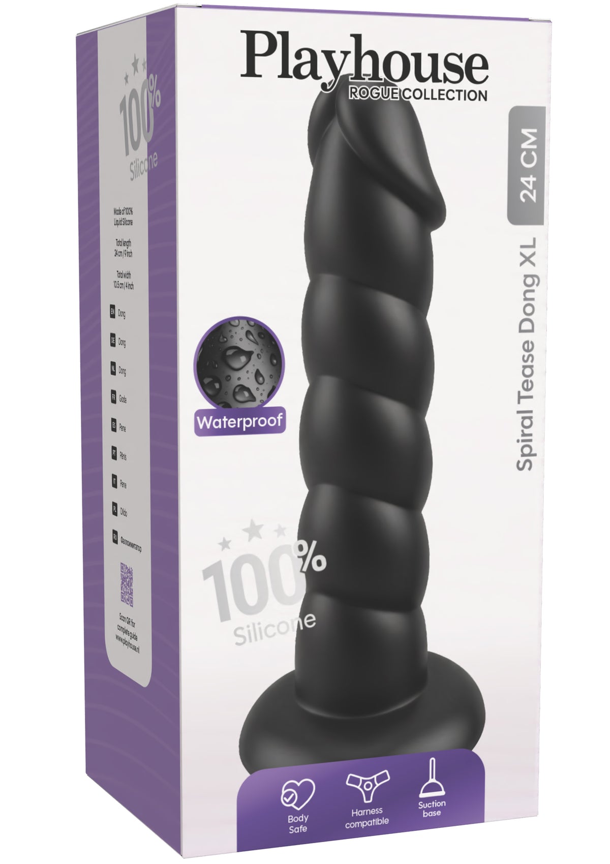 Spiral Tease Dong Silicone XL