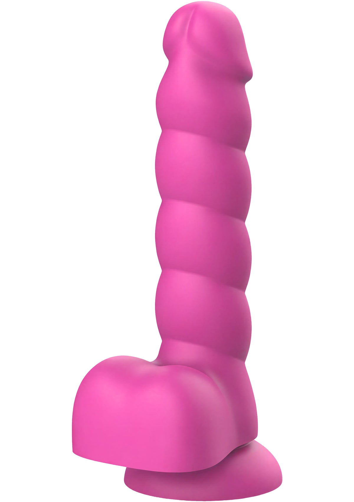 Spiral Tease Vibrating Dildo Silicone M