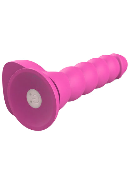 Spiral Tease Vibrating Dildo Silicone M