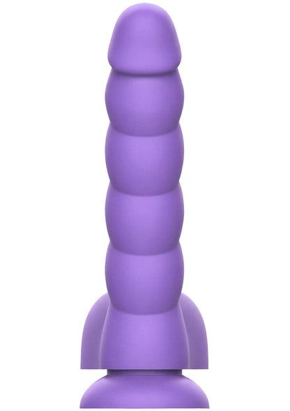 Spiral Tease Vibrating Dildo Silicone L