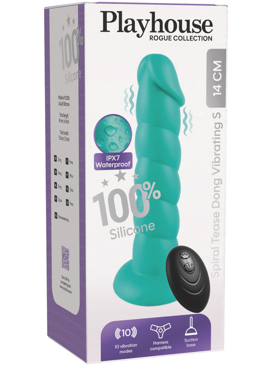 Spiral Tease Vibrating Dong Silicone S