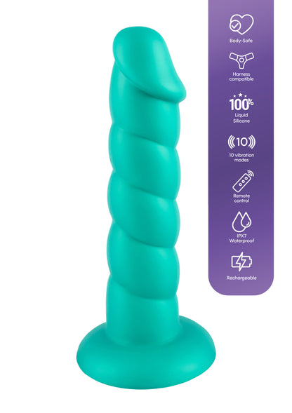 Spiral Tease Vibrating Dong Silicone S