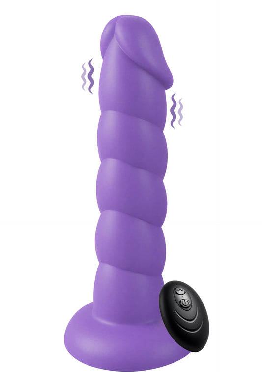 Spiral Tease Vibrating Dong Silicone L