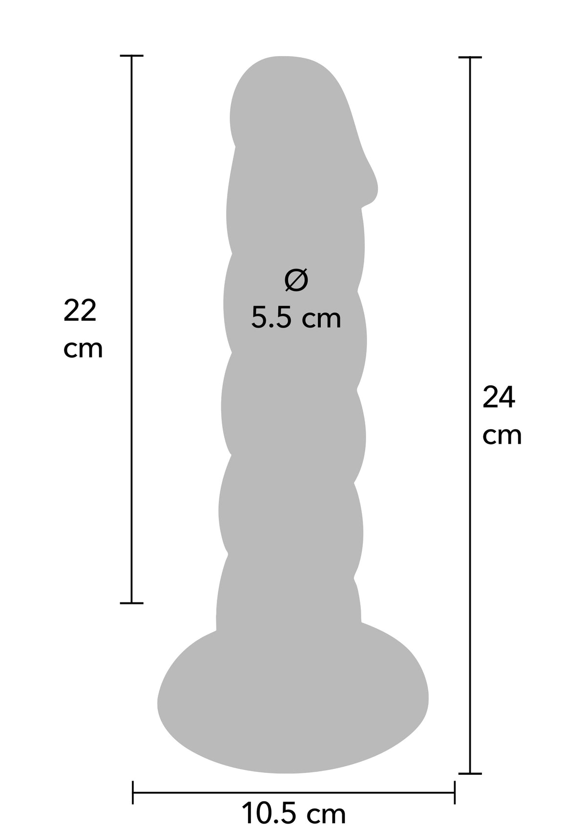 Spiral Tease Vibrating Dong Silicone XL