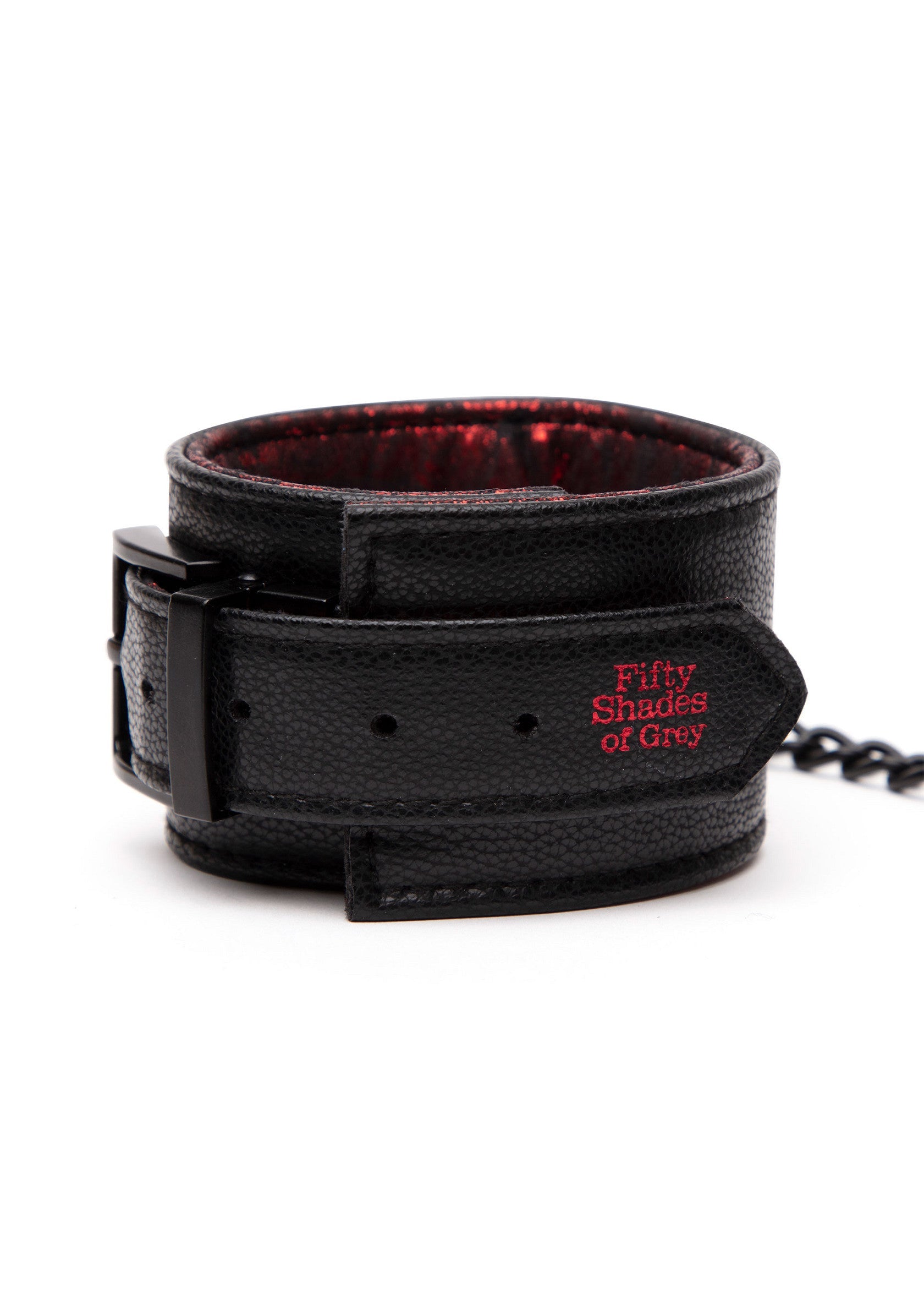 29052 fifty shades of grey reverse pu leather wrist cuffs