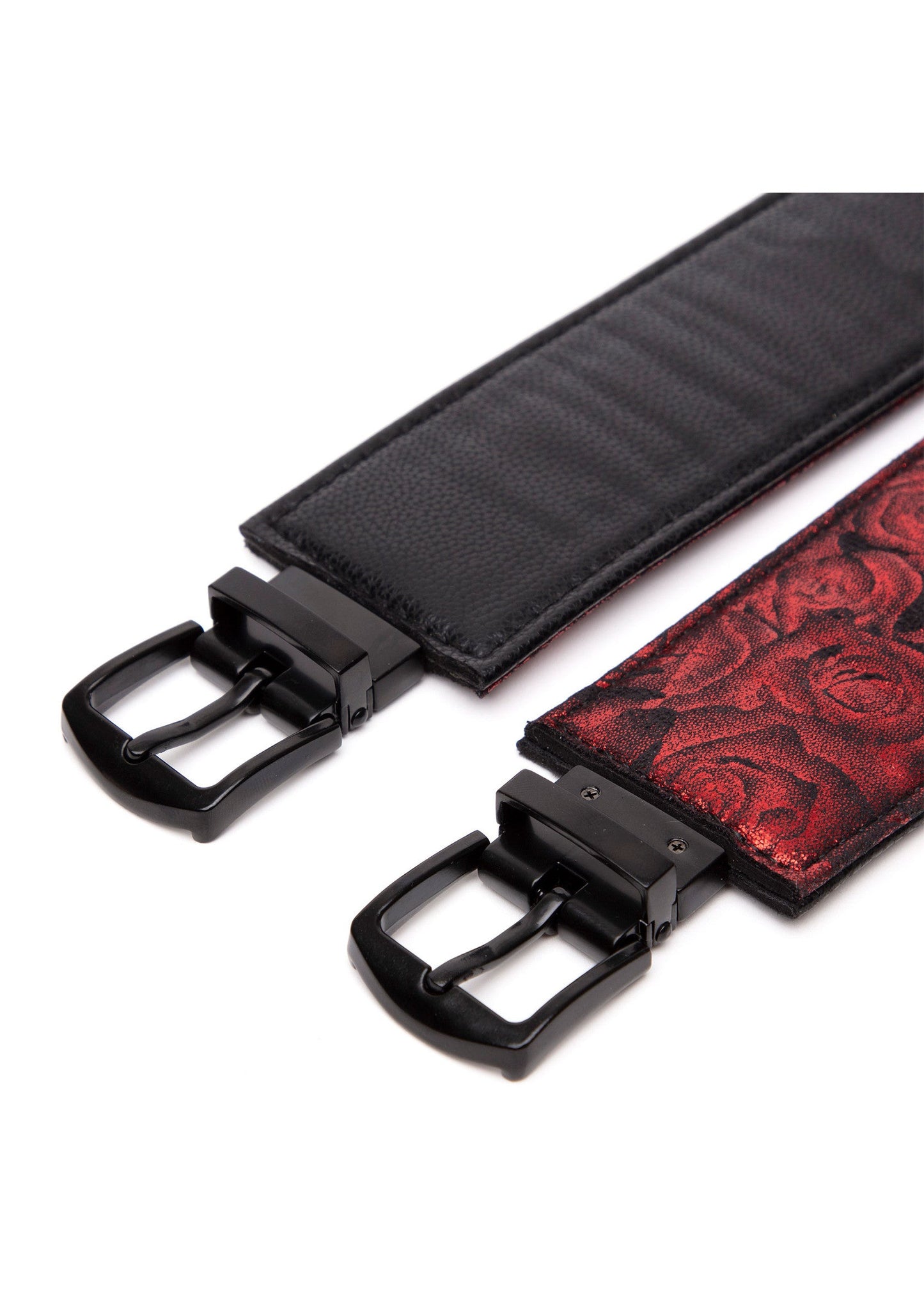 29052 fifty shades of grey reverse pu leather wrist cuffs