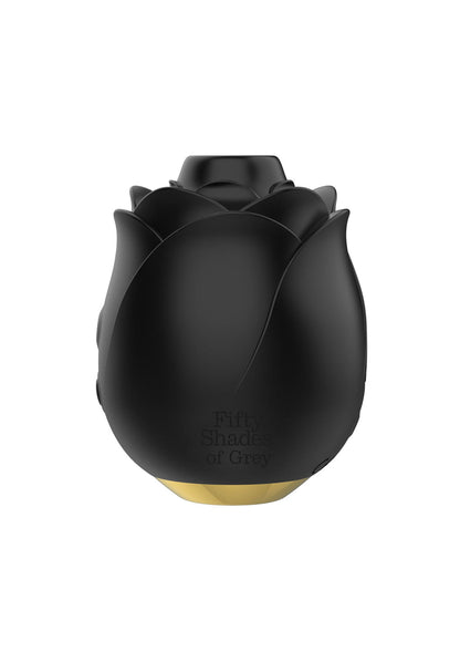 29073 fifty shades of grey black rose suction stimulator