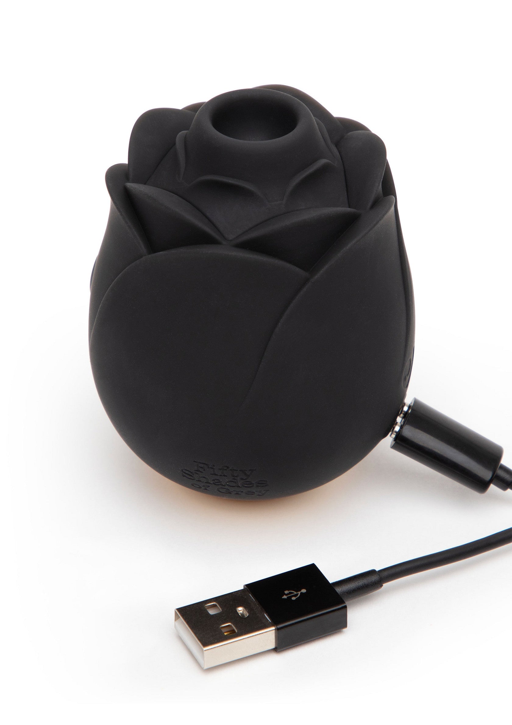 29073 fifty shades of grey black rose suction stimulator