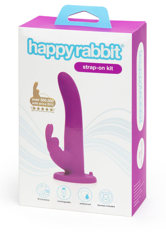 29160 happy rabbit vibrating strap on harness set