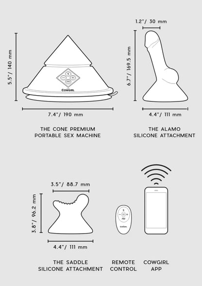 35253 cowgirl cone sex machine