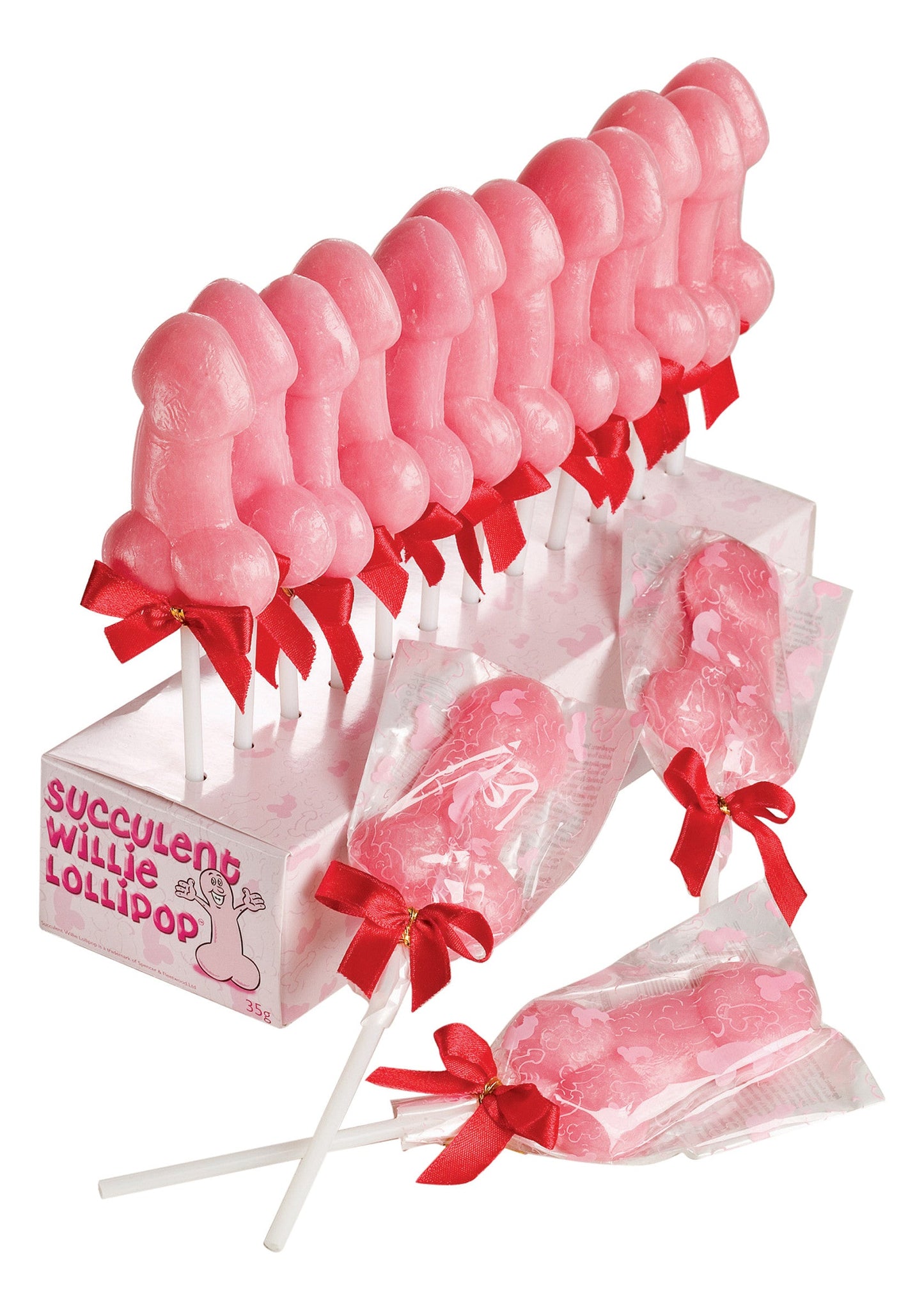 37010 spencer fleetwood willie lollipop display 24 pcs