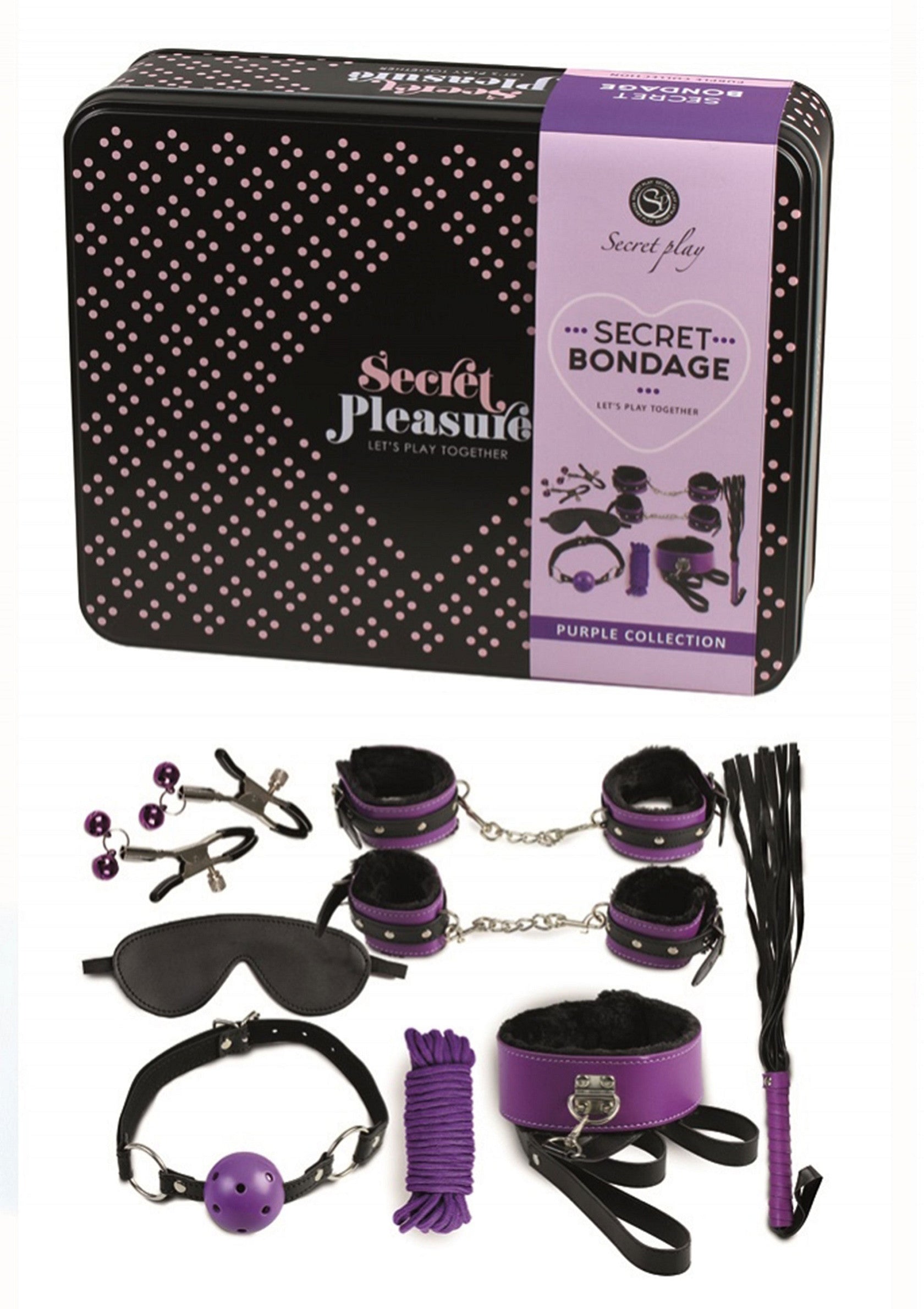 44301 secret play bondage kit two colours