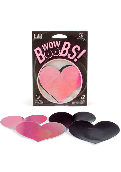 44322 secret play heart nipple pasties 2 pair
