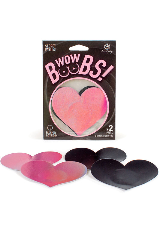 44322 secret play heart nipple pasties 2 pair